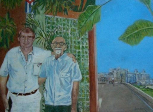 Hijos de la revolucion Oil Panel Portrait