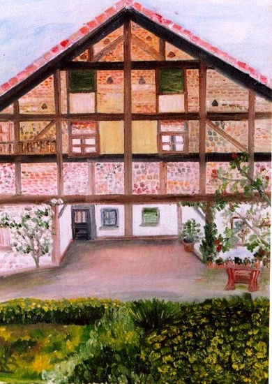 CASA CÁNTABRA Oil Canvas Landscaping