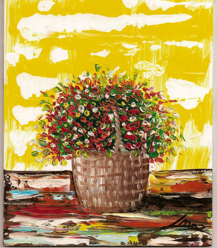 Cesta con flores