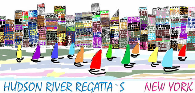 Regatas en el río Hudson 