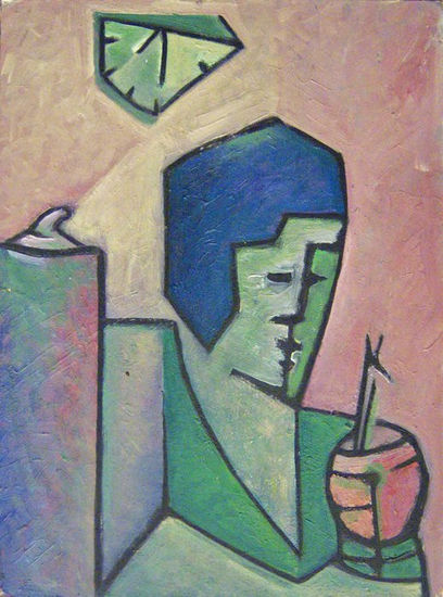 a la hora del mate Oil Panel Others