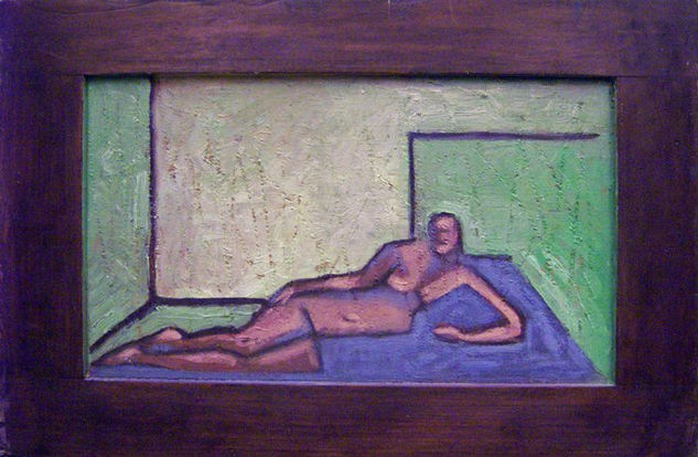 modelando para ser Oil Panel Nude Paintings