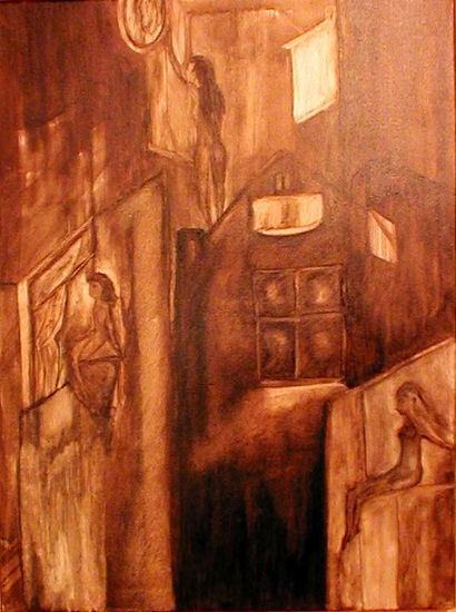 visitantes II Mixed media Canvas Others