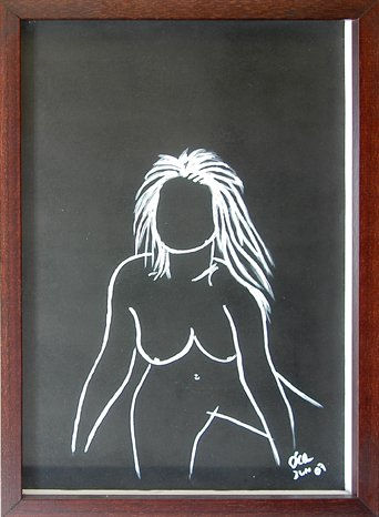 Girl 31 Acrylic Others Nude Paintings