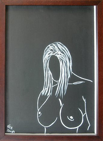 Girl 35 Acrylic Others Nude Paintings