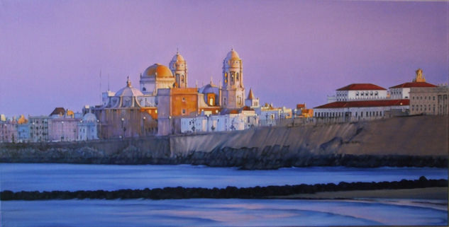 AMANECER EN CADIZ Oil Canvas Landscaping