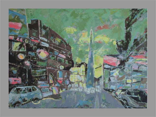 Calle Corrientes Acrylic Canvas Landscaping