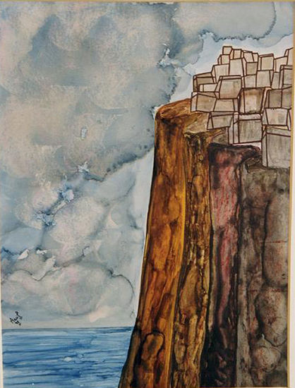 Altea Media Mixta Papel Paisaje