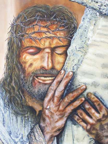 PASION DE CRISTO Óleo Lienzo Retrato