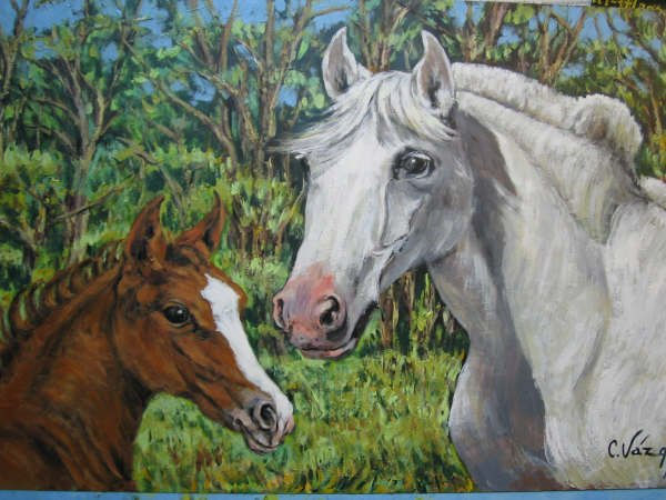 CABALLOS Oil Canvas Animals