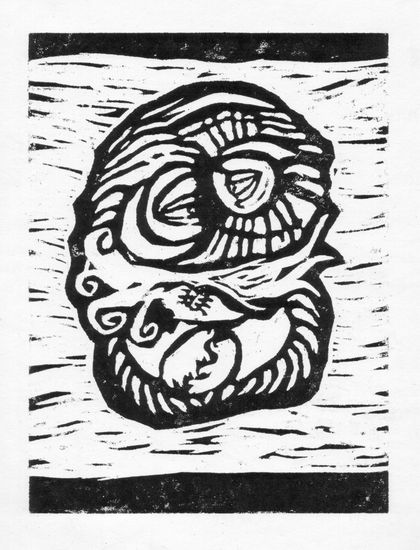 unalma Woodcut