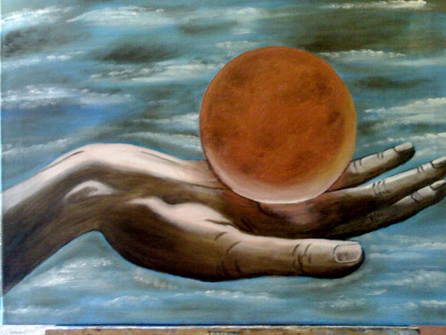 Equilibrio Oil Canvas Figure Painting