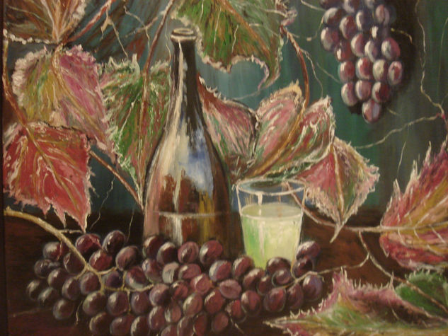 bodegon uvas Oil Canvas Still Life Paintings