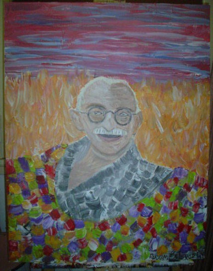 Gandhi  en el paraiso
