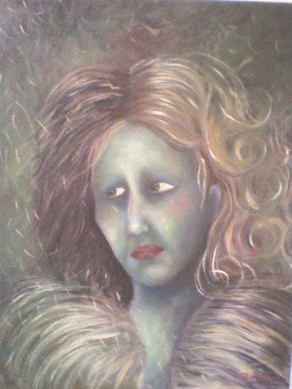 Dialogo entre nostalgia y melancolia Oil Canvas Portrait