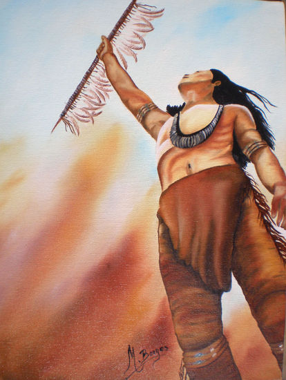 LIBERTAD Oil Canvas Figure Painting