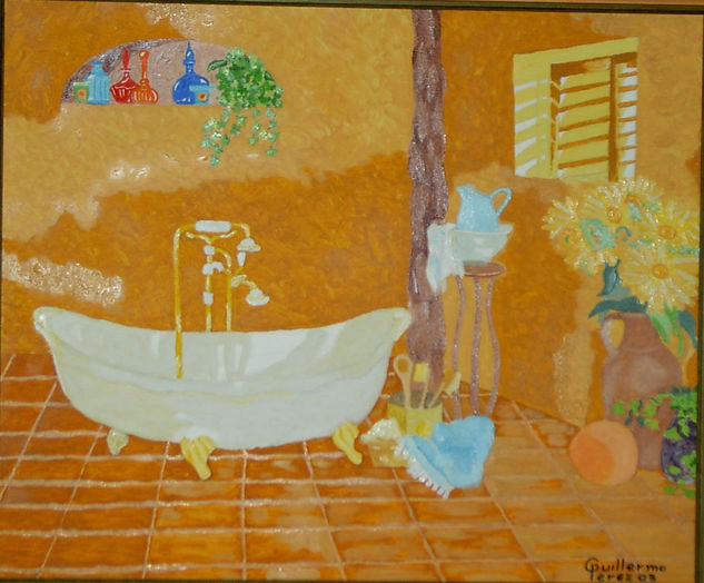 Cuarto de baño antiguo Oil Canvas Others