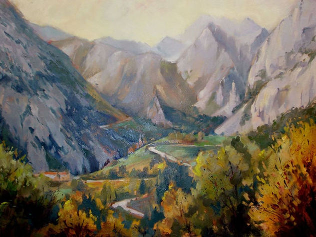 Montes de la Hermida Oil Canvas Landscaping