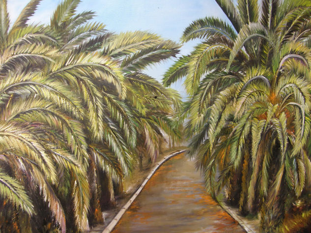 CALLE DE MI CIUDAD Oil Canvas Landscaping