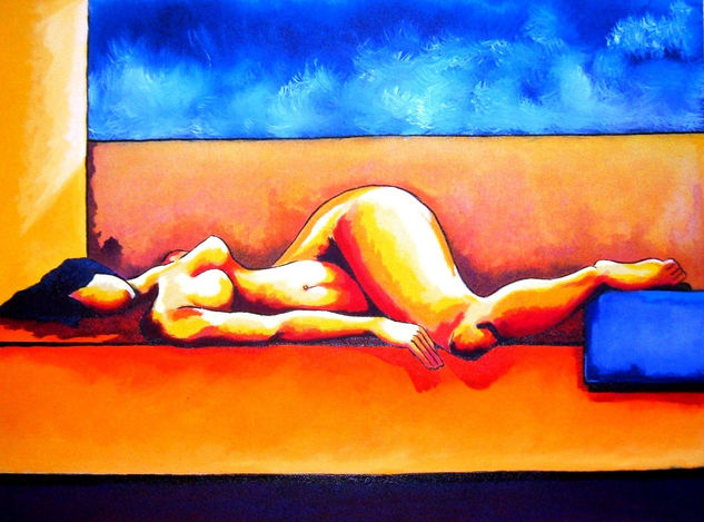 No. 3 Acrílico Lienzo Desnudos