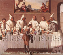 Zurbaran drinks' coke