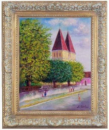 catedral de santiago de los caballeros RD Oil Canvas Landscaping