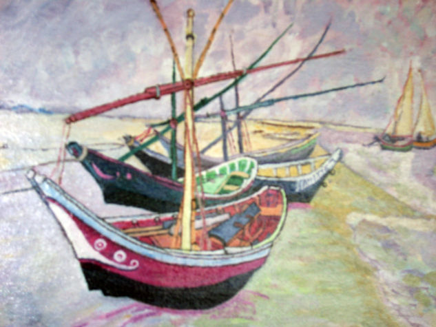 barcas de santamaria ( Copia de van gogh) 