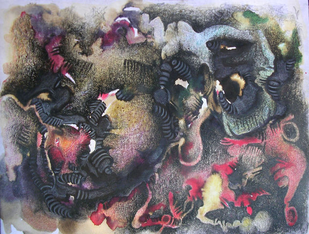 "Bajo tierra" (2008) Serie: " De despedidas y reencuentros"