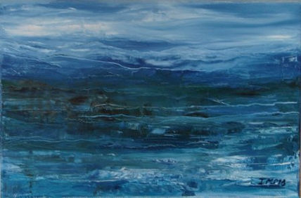 Paisaje azul