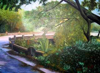 Puente de Aladino Oil Canvas Landscaping