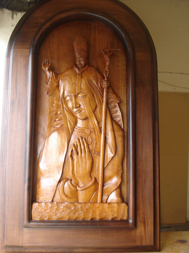 papa juanpablo segundo y virgen de guadalupe