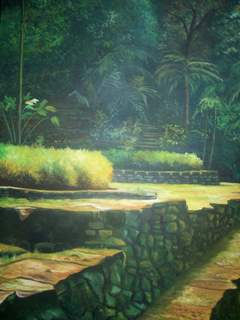 Terrazas tayronas Oil Canvas Landscaping