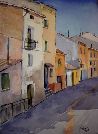 Calle de Cenicero Watercolour Paper Landscaping