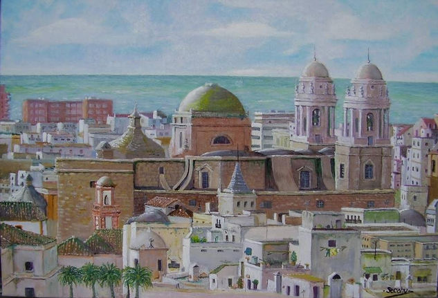 Vista aérea de Cadiz Oil Canvas Landscaping