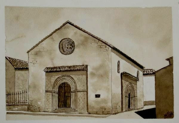 Iglesia de la Santa Cruz Watercolour Paper Landscaping