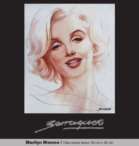 MARILYN MONROE Oil Canvas Portrait