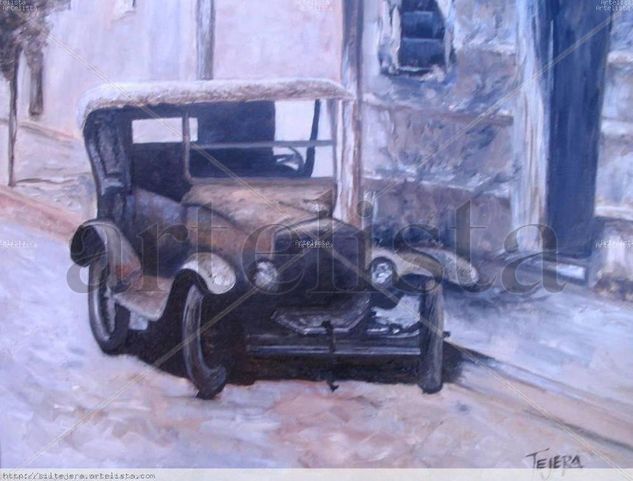 La Ford T del Pepe Oil Canvas Landscaping