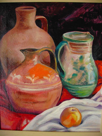 la manzana Oil Canvas Still Life Paintings