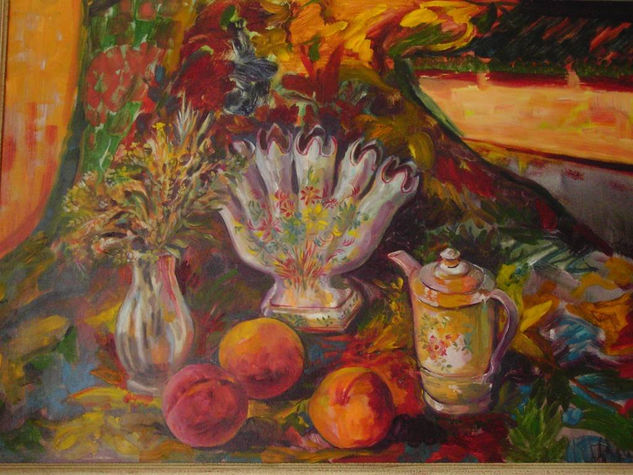 Jarrón de los cinco dedos Oil Canvas Still Life Paintings