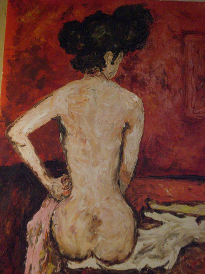 Mujer de espaldas Oil Canvas Nude Paintings