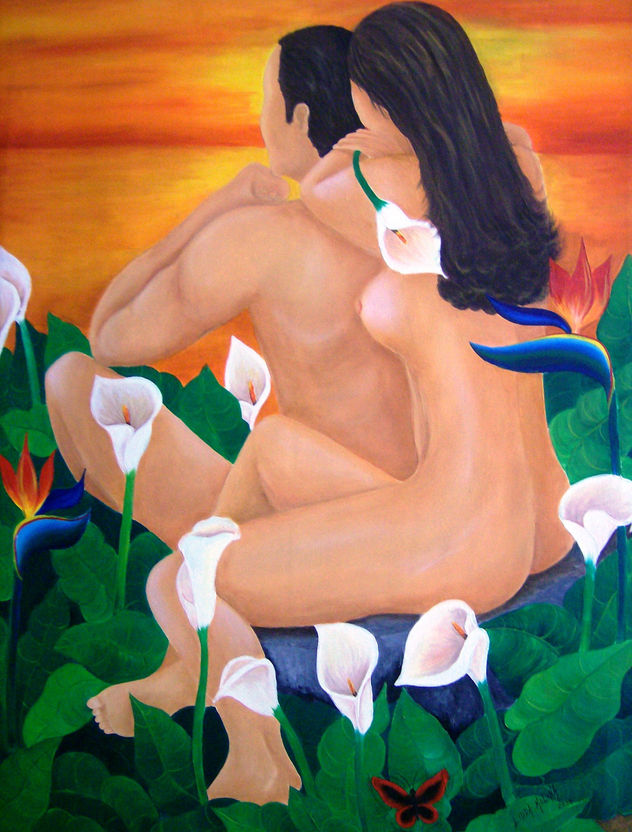atardecer de amantes