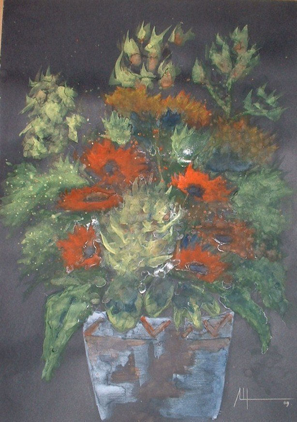 centro de flores