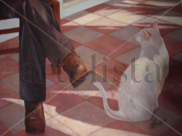 Cuentacuentos Oil Canvas Figure Painting