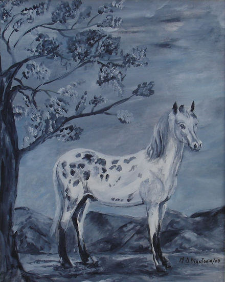 "Caballo Pinta" Acrylic Panel Animals