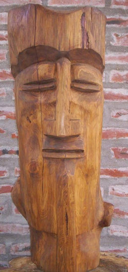 "Meditacion" Madera Figurativa