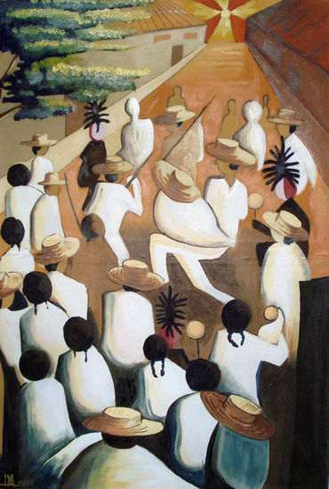 danzas de los tejorones Oil Canvas Others