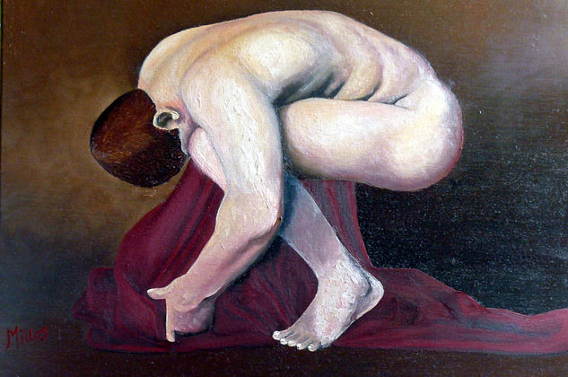 Introversion Oil Canvas Nude Paintings