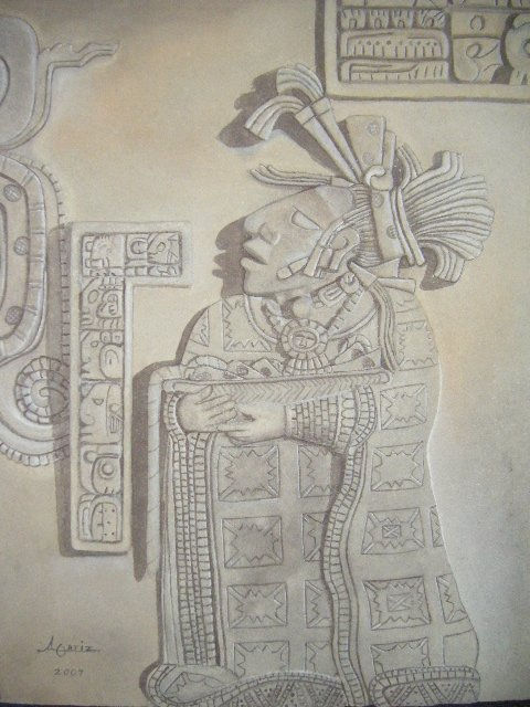 Detalle Dintel 15 Yaxilán Chiapas