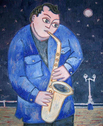 Músico Azul