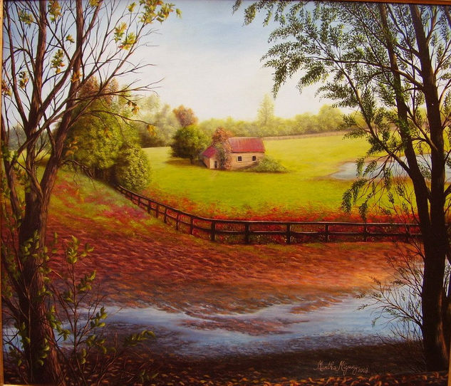 "Nuestro Refugio" Oil Canvas Landscaping